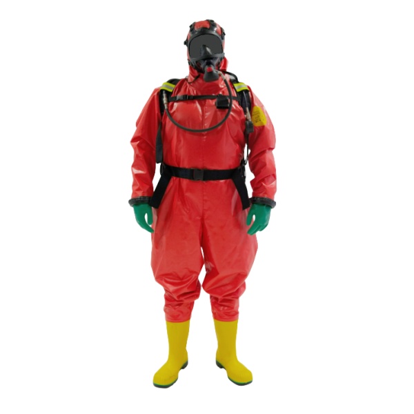 Material Enclosed Heavy Duty Chemical Suits Safety Protective Clothes